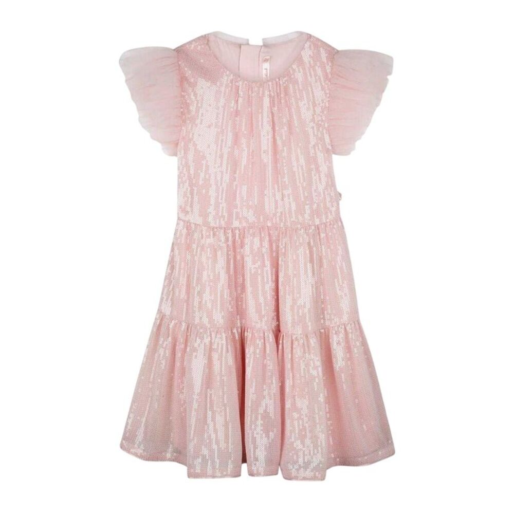 Billieblush Girls Peplum Dress / Pale Pink